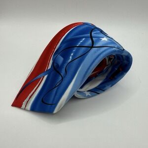 J. Garcia Happy Birthday Collectors Edition Red Blue Polyester Made‎ In China